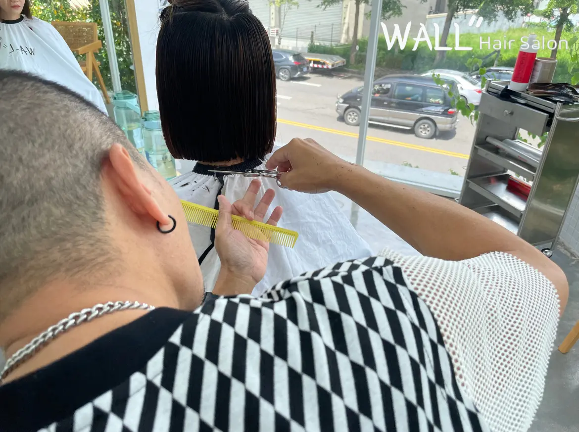 台中剪髮濕髮剪包柏頭，髮流走向是關鍵-wall-hair